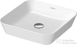 Duravit CAPE COD 430x430 mm-es ráültethető mosdó, fehér/szatén fehér matt 2340432600 (2340432600)