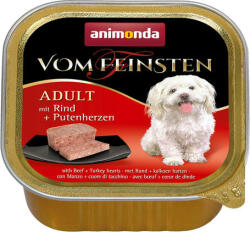 Animonda Vom Feinsten Adult - Marhahúsos és pulykaszíves kutyaeledel (44 x 150 g) 6.6 kg