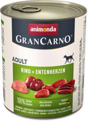 Animonda GranCarno Adult kacsaszíves és marhahúsos konzerv (6 x 800 g) 4.8 kg