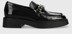 Vagabond Shoemakers mocasini de piele Jillian femei, culoarea negru, cu platforma 9BYY-OBD08F_99X