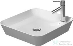 Duravit CAPE COD 460x460 mm-es ráültethető mosdó Wondergliss bevonattal, szatén matt fehér 23404632001 (23404632001)
