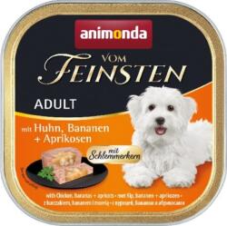 Animonda Vom Feinsten Gourmet csirkés, banáos és kajszibarackos kutyaeledel alutálkában (44 x 150 g) 6600 g