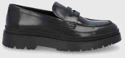 Vagabond Shoemakers mocasini de piele James barbati, culoarea negru PPYY-OBM04F_99X