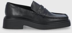 Vagabond Shoemakers Mocasini de piele Eyra femei, culoarea negru, cu platformă 9BY8-OBD0R4_99X