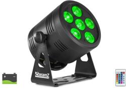 BeamzPro BeamZ BBP66 RGBW (6x6W) LED DMX akkumulátoros reflektor + IR távirányító