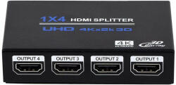 Thunder Germany SPL-114, 1×4 HDMI 4K elosztó, 3D (fém ház)