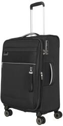 Travelite Miigo fekete 4 kerekű bővíthető közepes bőrönd (92748-01)