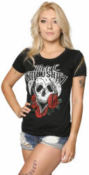 Metal mulisha дамска тениска metal mulisha - skulls n roses - черна_mwtss2008.01