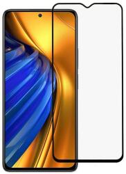 Temp-glass631274256 Xiaomi Poco M5 teljes lefedettséget biztosító karcálló, ütésálló kijelzővédő üvegfólia kerettel, tempered glass, törlőkendővel (Temp-glass631274256)