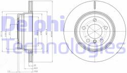 DELPHI Disc frana DELPHI BG4168 (BG4168) - automobilus
