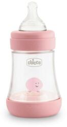 Chicco Perfect5 150 ml biofunkcionális cumisüveg lassú folyású pink