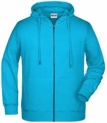 Daiber Hanorac pentru bărbați cu fermoar din bumbac bio 8026 - Turcoaz | XL (8026-1780993)