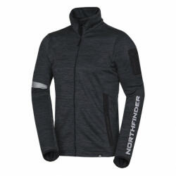 Northfinder Bluza din fleece pentru barbati Banks blackmelange (107208-274-102)
