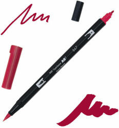 Tombow abt dual brush pen kétvégű filctoll - 847, crimson