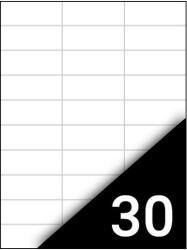 FORTUNA Etikett FORTUNA 70x29, 6mm univerzális 3000 címke/doboz 100 ív/doboz (01.01316) - papir-bolt