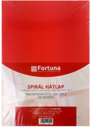 FORTUNA Hátlap FORTUNA A/4 230 g matt bőrhatású piros 100/dob (09.0051004) - papir-bolt