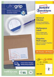 AVERY Etikett AVERY 3655-200 210x148 mm fehér univerzális 440 címke/doboz 200+20 ív/doboz (3655-200) - papir-bolt