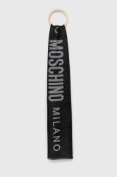 Moschino gyapjú sál fekete, mintás - fekete Univerzális méret - answear - 31 990 Ft
