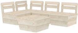 vidaXL Set mobilier din paleți, 5 piese, lemn de molid tratat 3063716