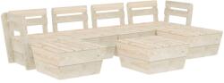 vidaXL Set mobilier din paleți, 7 piese, lemn de molid tratat 3063724