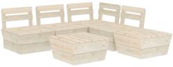 vidaXL Set mobilier paleți, 6 piese, lemn molid tratat 3063721