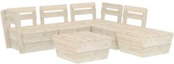 vidaXL Set mobilier din paleți, 6 piese, lemn de molid tratat 3063722