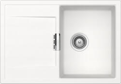 SCHOCK Schock Mono D-100S konyhai mosogatótálca Cristadur Polaris 740 x 510 mm, gránit kompozit, megfordítható, hagyományos beépítés, hófehér (MOND100SPOLA)