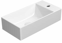 SAPHO GSI Kube X 50x25 cm ExtraGlaze left/right white (9486111)