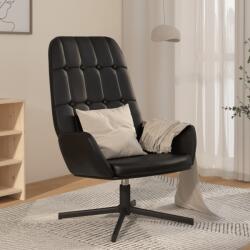 vidaXL Scaun de relaxare, negru, piele artificială strălucitoare (341264)