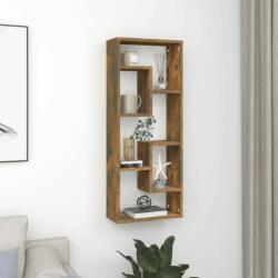 vidaXL Raft de perete, stejar fumuriu, 36x16x90 cm, lemn prelucrat (815846) Raft