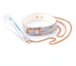 NS Novelties Cosmo Bondage Collar & Leash Rainbow