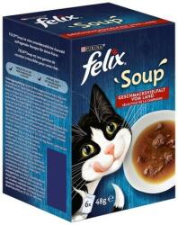 FELIX Soup házias, húsos válogatás leveses szószban macskáknak (5 csomag | 5 x 6 x 48 g | 30 adag leves) 1.44 kg