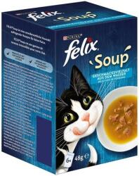 FELIX Soup halas válogatás leveses szószban macskáknak (10 x 6 x 48 g) 2.88 kg