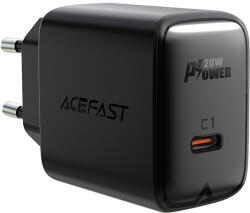ACEFAST Fali hálózati töltő USB Type-C PD 20W 2, 4A fekete