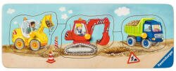 Ravensburger Puzzle Lemn Utilaje Constructii, 3 Piese (RVSPC03066) - carlatoys