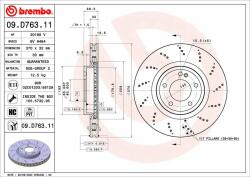 BREMBO Disc frana BREMBO PRIME LINE - UV Coated 09. D763.11 (09.D763.11)