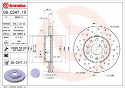 BREMBO Disc frana BREMBO XTRA LINE - Xtra 09. C547.1X (09.C547.1X)