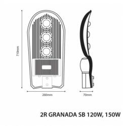 V-TAC 150W Lampa LED Iluminat Stradal Granada 5000K IP66 (LO2RGRA120W)