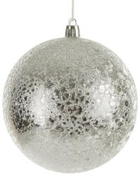  5a műanyag karácsonyfa gömb Ezüst 8 cm