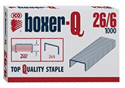 BOXER Tűzőkapocs BOXER Q 26/6 1000 darabos (7330060000) - papir-bolt