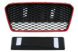 AngelsAuto Grila fata Audi R8 42 (2013-2015) RS Design Negru-Rosu