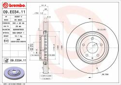 BREMBO Disc frana BREMBO PRIME LINE - UV Coated 09. E034.11 (09.E034.11)