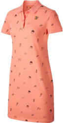 Nike Rochie tenis dame "Nike Polo Dress Print - sunblush/brilliant orange