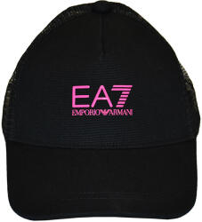 EA7 Șapcă "EA7 Man Woven Baseball Hat - black/pink fluo