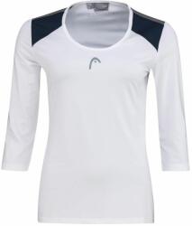 Head Tricouri cu mânecă lungă dame "Head Club 22 Tech 3/4 Shirt W - white/dark blue