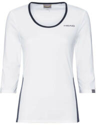 Head Tricouri cu mânecă lungă dame "Head Club Tech 3/4 Shirt W - white/dark blue