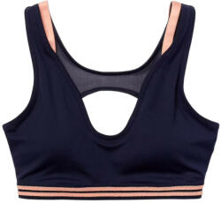 Lacoste Chiloți "Lacoste Contrast Accents And Cut-Outs Sports Bra - navy blue/pink/navy blue