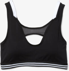 Lacoste Chiloți "Lacoste Contrast Accents And Cut-Outs Sports Bra - black/white/black