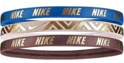 Nike Elastice păr "Nike Metallic Hairbands 3 pack - signal blue/desert sand/smoky mauve