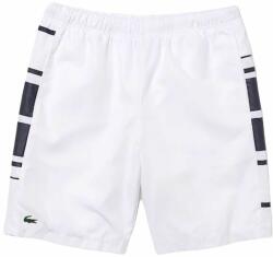 Lacoste Pantaloni scurți tenis bărbați "Lacoste SPORT Printed Side Bands Shorts - white/navy blue